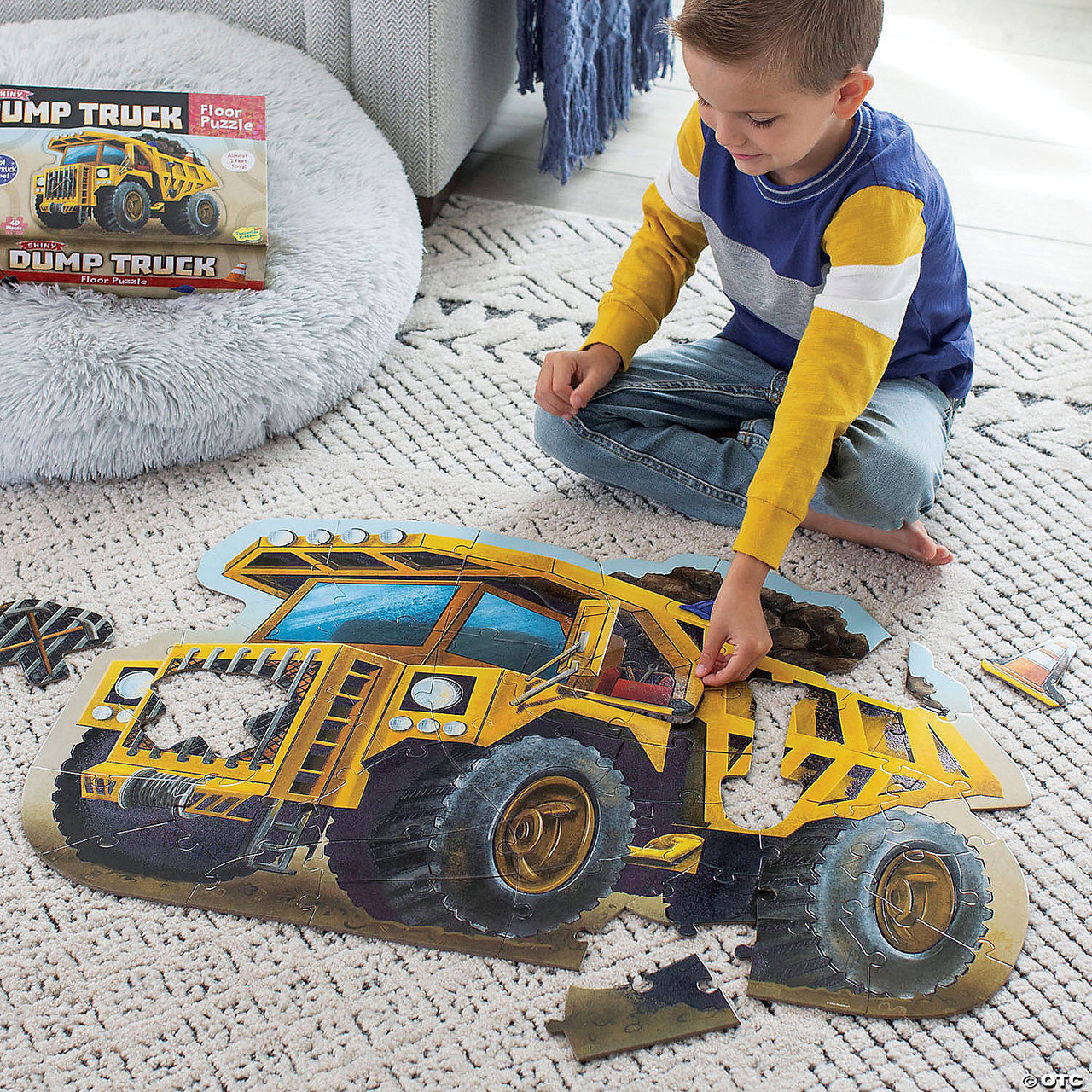 Shiny Dump Truck Floor Puzzle 1