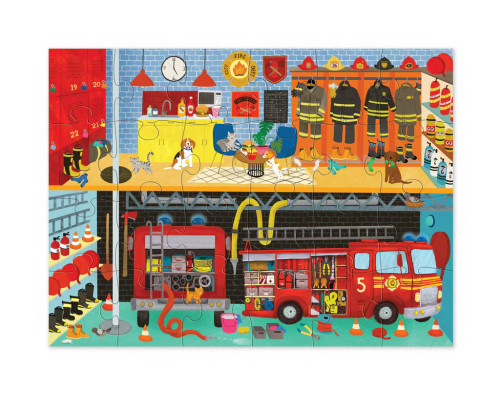 24-Pc Puzzle Fire House