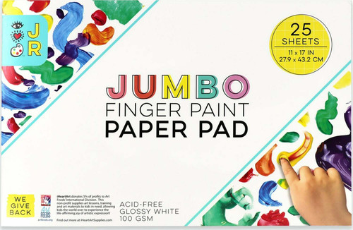 iHeart Art JR Jumbo Finger Paint Paper Pad 1