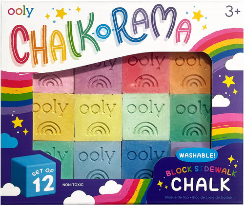 Chalk-o-Rama Block Sidewalk Chalk - 12 pk 1