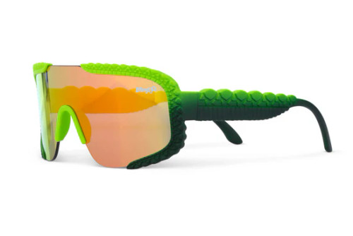 Gulf Shores Shield Green Youth Sunglasses