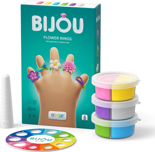 Hey Clay Bijou Flower Rings 1