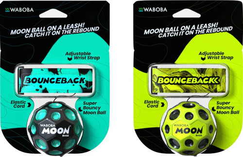 Waboba Bounceback Moon Ball on a Leash (assorted colors) 1
