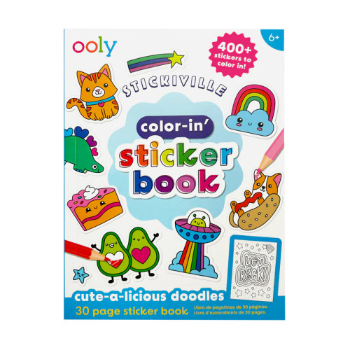 Color-In' Sticker Book Cute-A-Licious