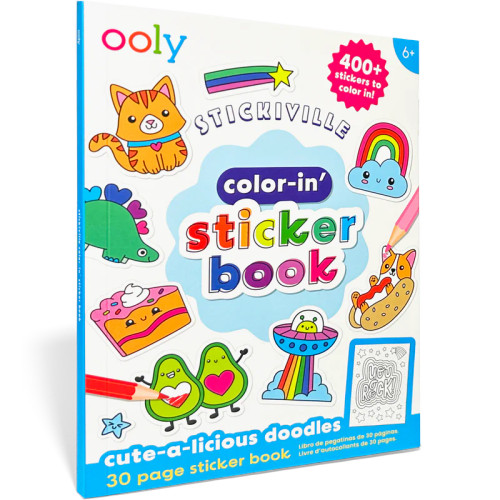 Color-In' Sticker Book Cute-A-Licious