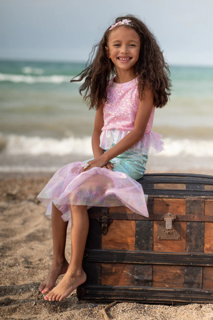 Misty Mermaid Dress Pink Size 3-4