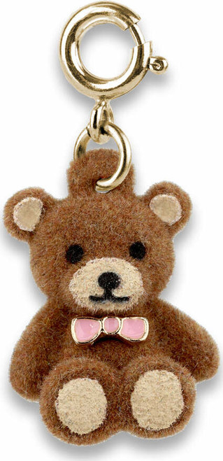 Gold Fuzzy Bear Charm 1
