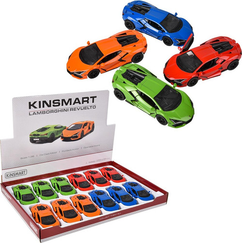 5\" Diecast Pull Back Lamborghini Revuelto (assorted) 1