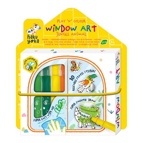 Jungle Animal Window Art