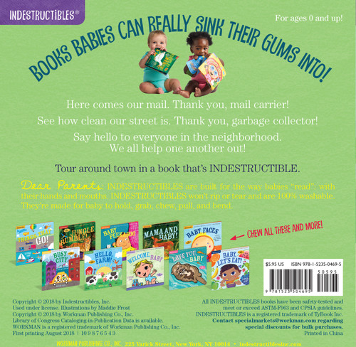 Indestructibles: My Neighborhood: Chew Proof · Rip Proof · Nontoxic · 100% Washable (Book for Babies, Newborn Books, Safe to Chew) 2