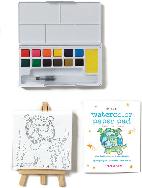 Tiny Easel Mini Turtle Art Kit 2