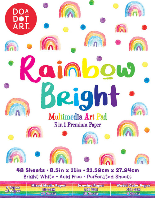 Rainbow Bright Multimedia Art Pad 1