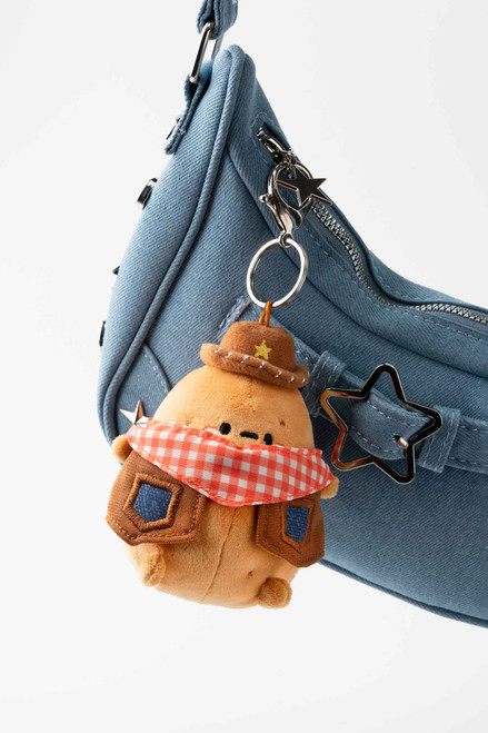 Gingham Cowboy Tayto Potato Keychain
