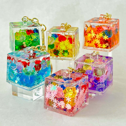 Color Cube Combo Floaty Key Charm  1 Color Cube Combo Floaty Key Charm  1