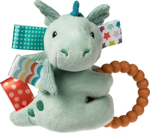 Taggies Drax Dragon Teether Rattle - 6\" 1