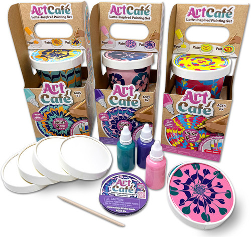 Art Cafe Latte-Inspired Painting Set 1