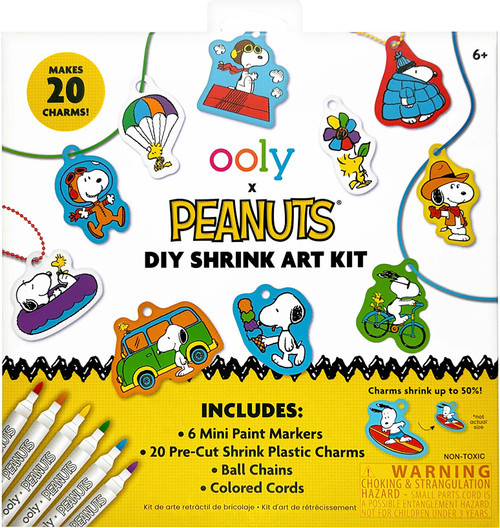 OOLY x PEANUTS DIY Shrink Art Kit 1