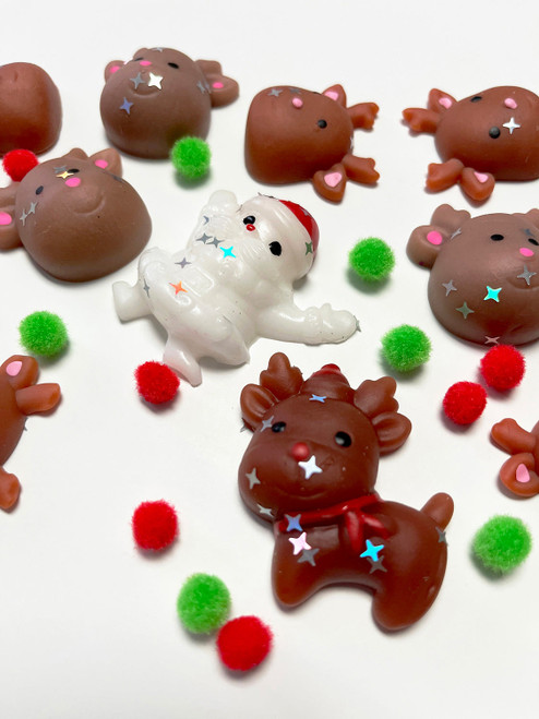Taba-Zaba Squishy Christmas Santa with Reindeer 10 pc 2