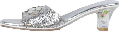 Souza Mariona Silver High Heel Slipper, size 10/11 2