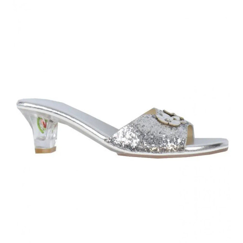 Mariona Slipper High Heel Silver Size 8-9