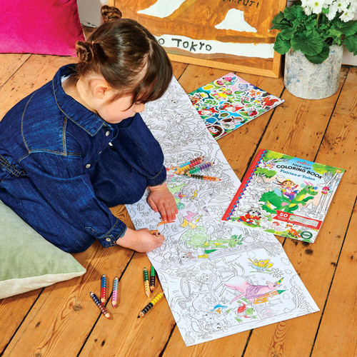 Fairies and Tales (fold-out coloring book with stickers) 2