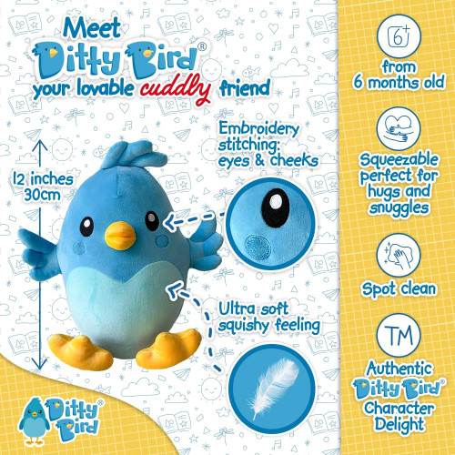 Ditty Bird Squishy Plush