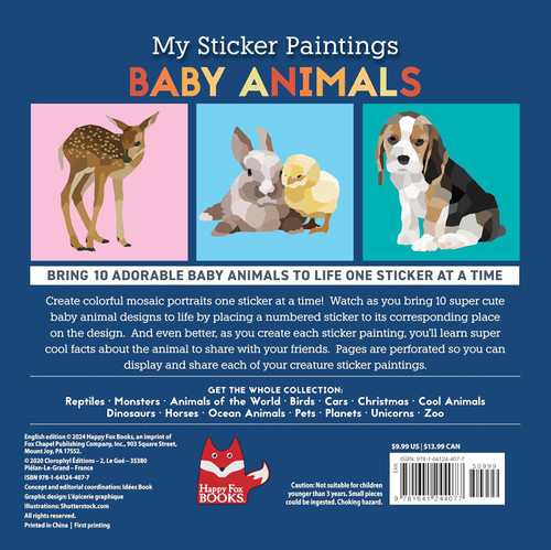 My Sticker Paintings Baby Animals