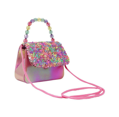 Pink And Purple Glitter Handbag