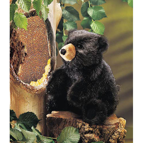 Bear, Black Baby Hand Puppet 1