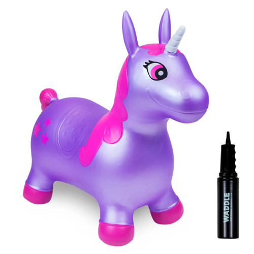 Waddle Purple Pink  Unicorn Bouncer