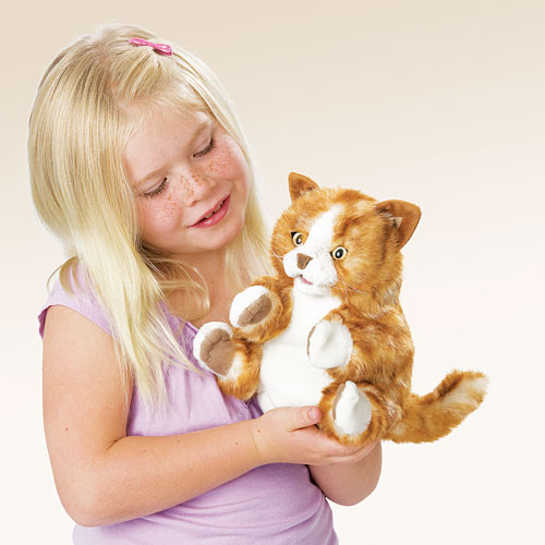 Orange Tabby Kitten Hand Puppet