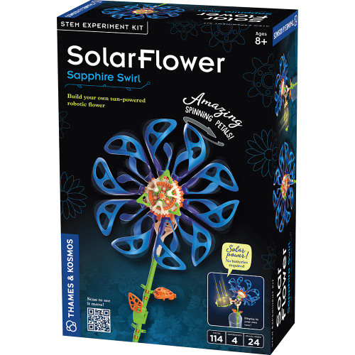 Sapphire Swirl Solar Flower