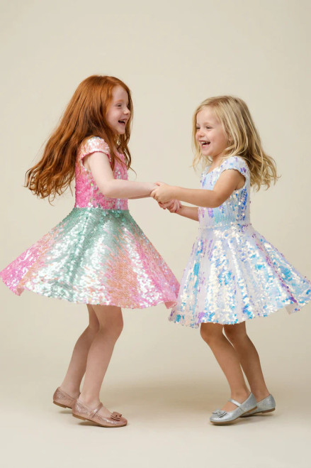 Sorbet Swirl Skater Dress Size 3-4
