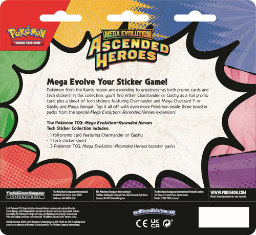 Pokemon Ascending Heroes 2.5 Tech Sticker Collection