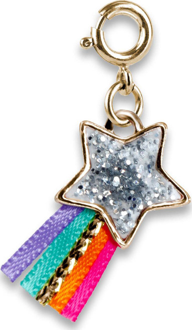 Gold Glitter Shooting Star Charm 1