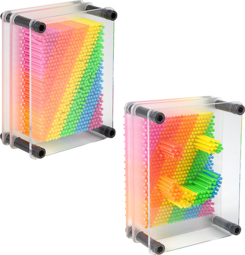 Rainbow Pin Art 5\"x3.75\" 1