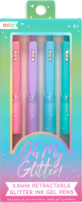 Oh My Glitter! Retractable Gel Pens - Set of 4 1