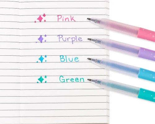 Oh My Glitter! Retractable Gel Pens - Set of 4 2