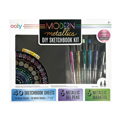 Modern Metllics Diy Sketchbook Kit