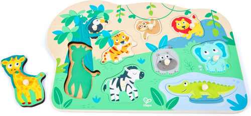 Wild Animals Peg Puzzle 1