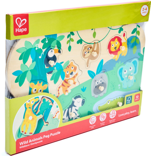 Wild Animals Peg Puzzle 2