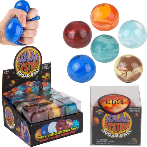 Squeezy Solar System Sugar Ball 2.5\" (assorted) 1