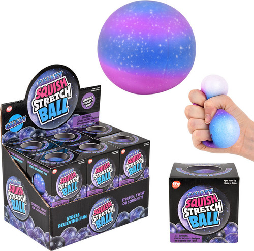 Squish and Stretch Galaxy Gummi Ball 2.5\" (sold individually) 1