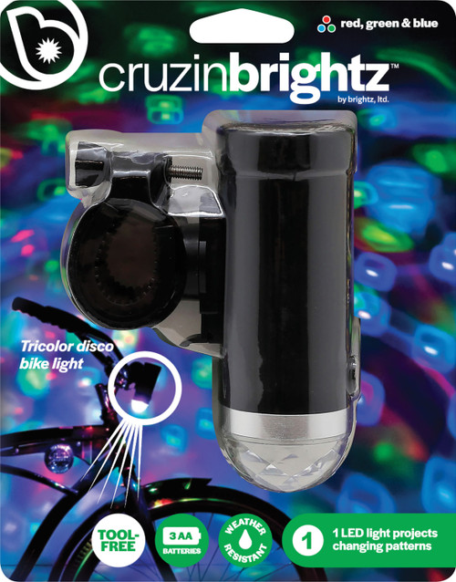 Cruzinbrightz Red/ Green/ Blue Led Bicycle Projection Light 2