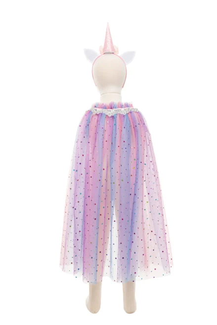 Unicorn Sparkle Cape And Headband Size 4-6
