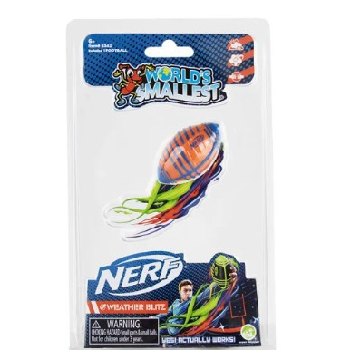 Worlds Smallest Nerf Weather Football