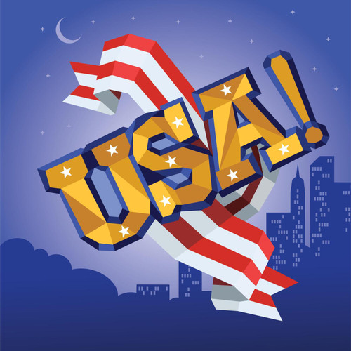 Paint by Sticker Kids: America: Create 10 Pictures One Sticker at a Time! 2