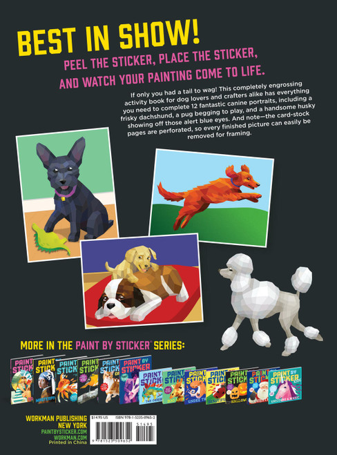 Paint by Sticker: Dogs: Create 12 Stunning Images One Sticker at a Time! 2