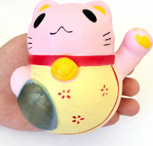 Pink Maneki Cat Squishy-6 1
