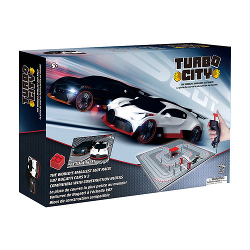 Turbo City Large Track With 2 Bugatti Cars